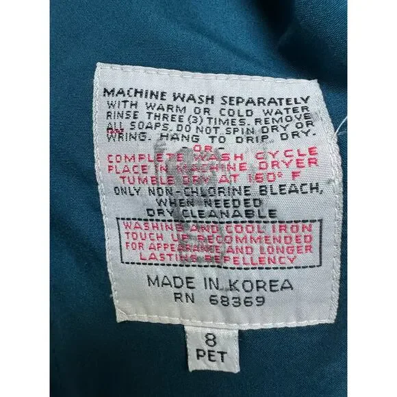 Women's Vintage London Club Trench Coat, Size 6P - Picture 11 of 13